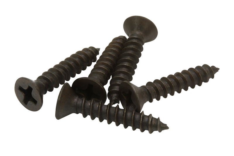 Bolt Dropper 6 X 1'' Black Oxide Coated Stainless Flat Head Phillips Wood Screw, (25 pc), 18-8 (304) Stainless Steel Screws Corrosion Resistant Flat Head by Bolt Dropper - Image 4